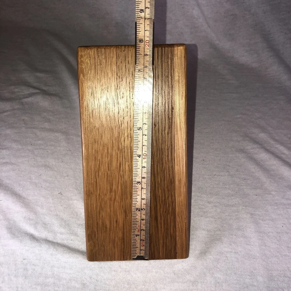 CUTCO 8 Slot Knife Block Honey Oak Wood 4 Steak Knife Slots - Picture 8 of 10